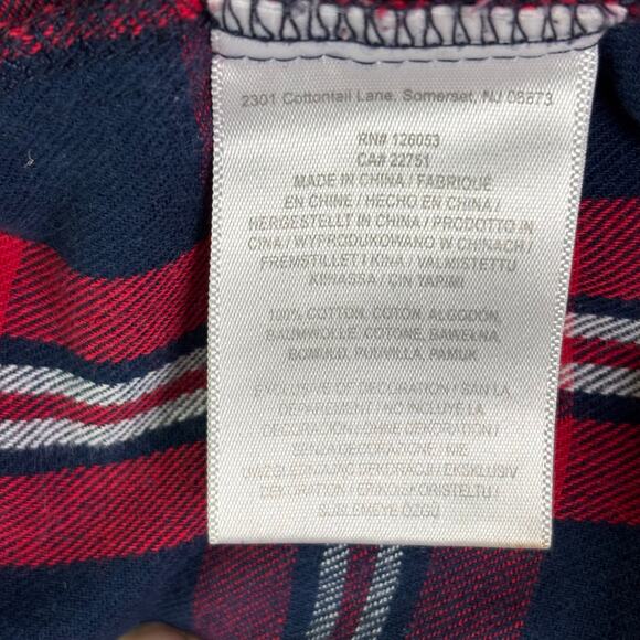 GENUINE MERCHANDISE Boston Red Sox Long Sleeve Button Front Red Flannel Shirt - Picture 9 of 11